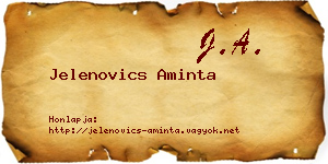 Jelenovics Aminta névjegykártya
